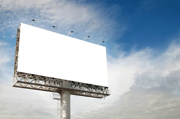 Blank white billboard useful for new advertisement — Stock Photo, Image