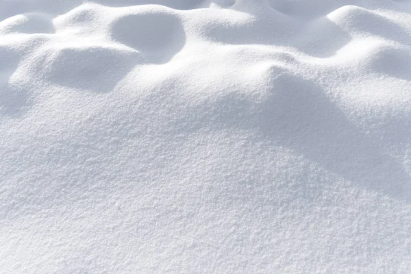 Background of fresh snow texture in blue tone. — Stock Photo, Image