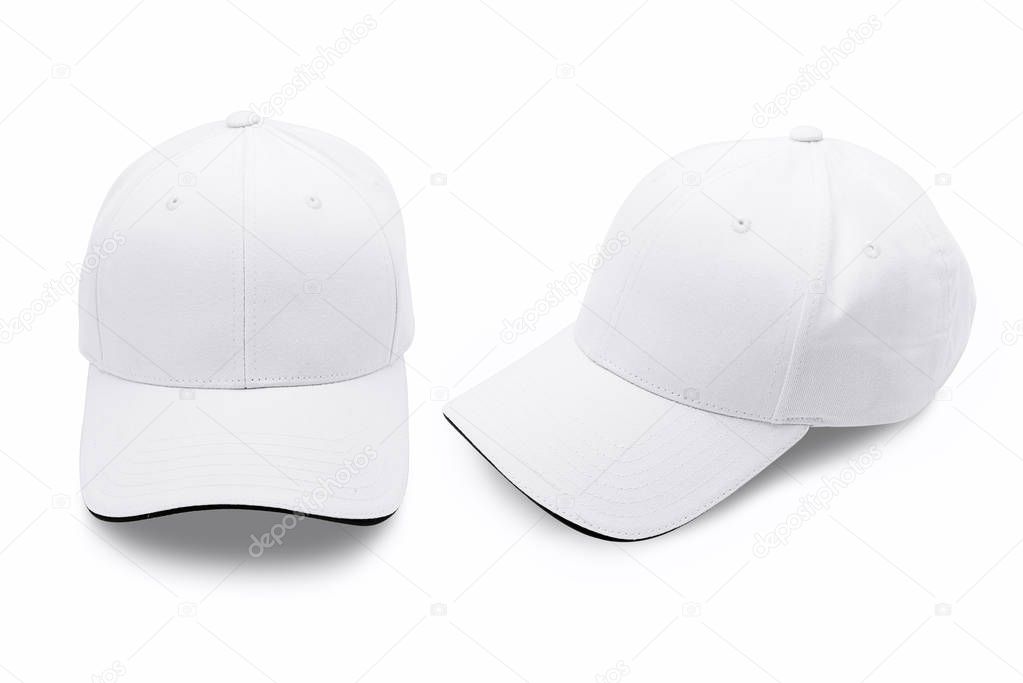 Cap isolated on white background. Baseball cap.