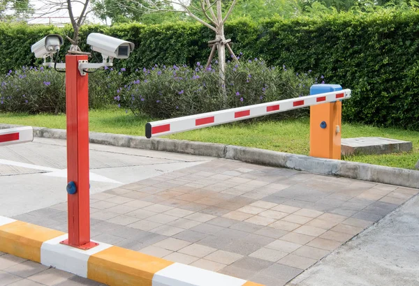 Automatic gate barrier Stock Image
