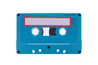 beyaz arkaplanda kaset.