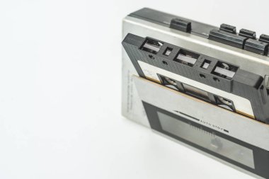 Kaset kaset çalar beyaz arka plan