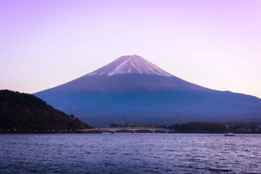 Fuji, Japonya - göl Kawaguchiko, Japonya en iyi yerlerden biri