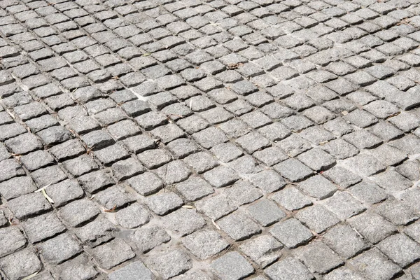 Vintage steen straat weg bestrating textuur, buiten — Stockfoto