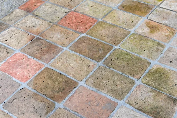 Vintage steen straat weg bestrating textuur, buiten. — Stockfoto