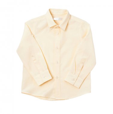 Beyaz arka plan Sarı çocuk forması.