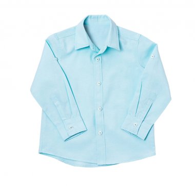 Beyaz arka plan yeşil çocuk forması.