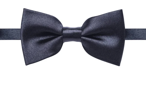 Black bow tie isolated on white background. — Stock Photo, Image