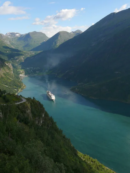Noorwegen Geiranger Fjord — Stockfoto