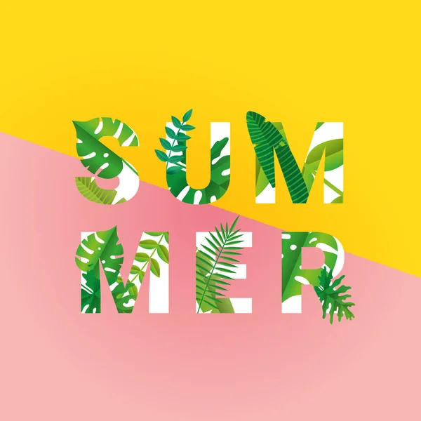 Tropical summer time paper background