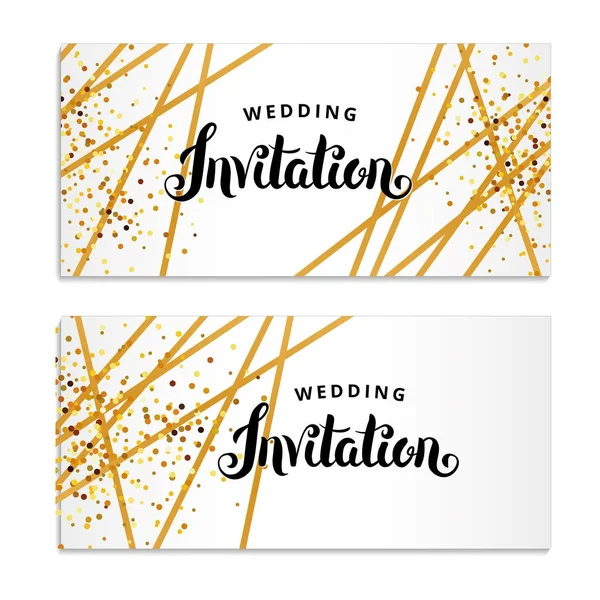Gold Line Invitation