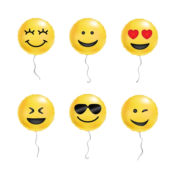 Yellow balloons cool smile
