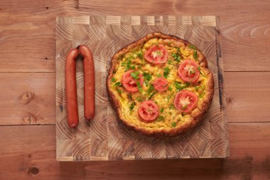 omlet ahşap oyun tahtası