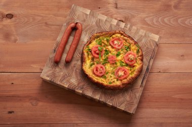 omlet ahşap oyun tahtası