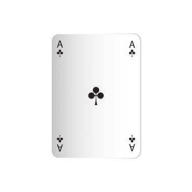 Yazdırma vektör illüstrasyon iskambil izole çapraz