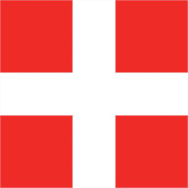 Beyaz bir arka plan üzerinde kırmızı bir çarpı işareti vektör çizim yazdırma