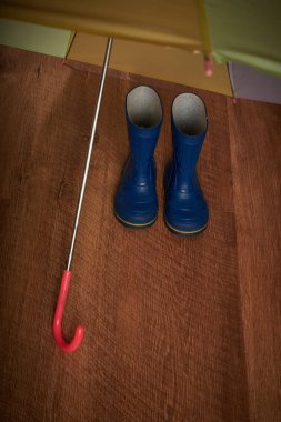 şemsiye ve lastik çizmeler