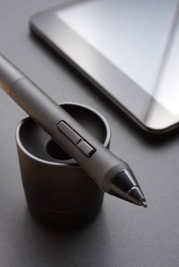 kalem grafik tablet ve bunun için tutucu