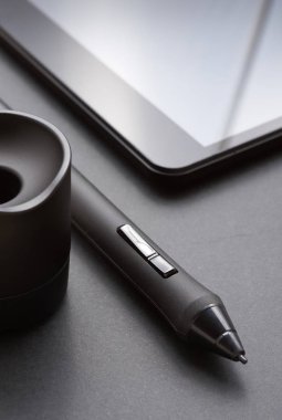 kalem grafik tablet ve bunun için tutucu