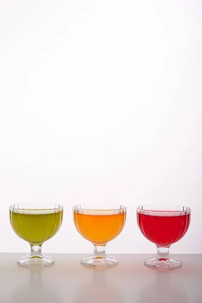 Colored jelly in a bowl — Stock Photo, Image