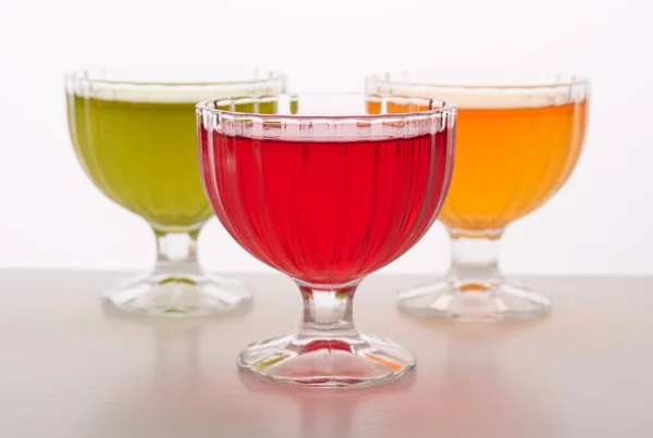 Colored jelly in a bowl — Stock Photo, Image