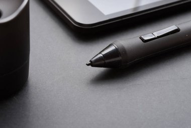 kalem grafik tablet ve bunun için tutucu