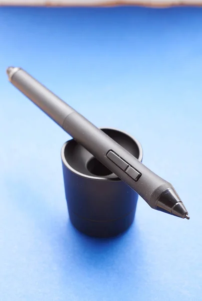 Pencil graphics for tablet and holder for it — Stock Photo, Image