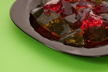 renkli bir arka plan üzerinde renkli jöle