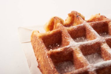 Belçika waffle izole