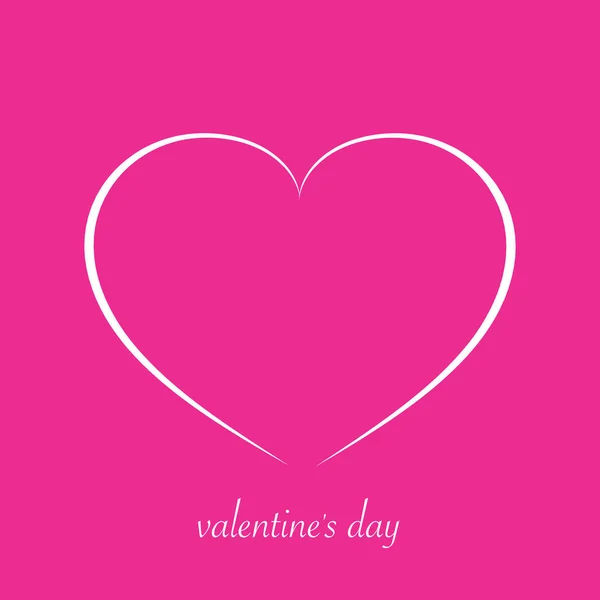 Heart with the words Valentine's Day — Stock Vector