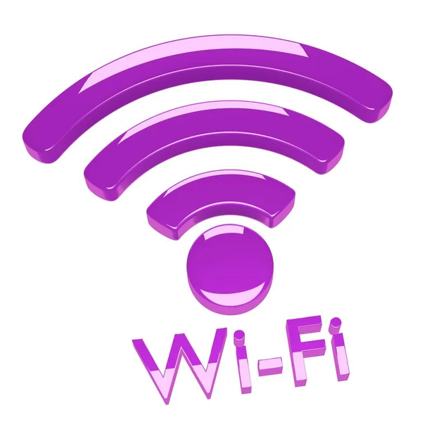 Ligação wi-fi à Internet — Fotografia de Stock