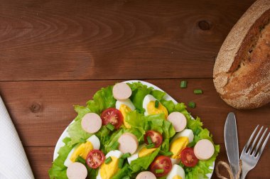 kafede lezzetli salata