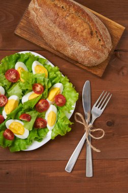 kafede lezzetli salata