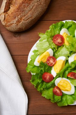 kafede lezzetli salata