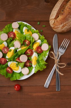 kafede lezzetli salata