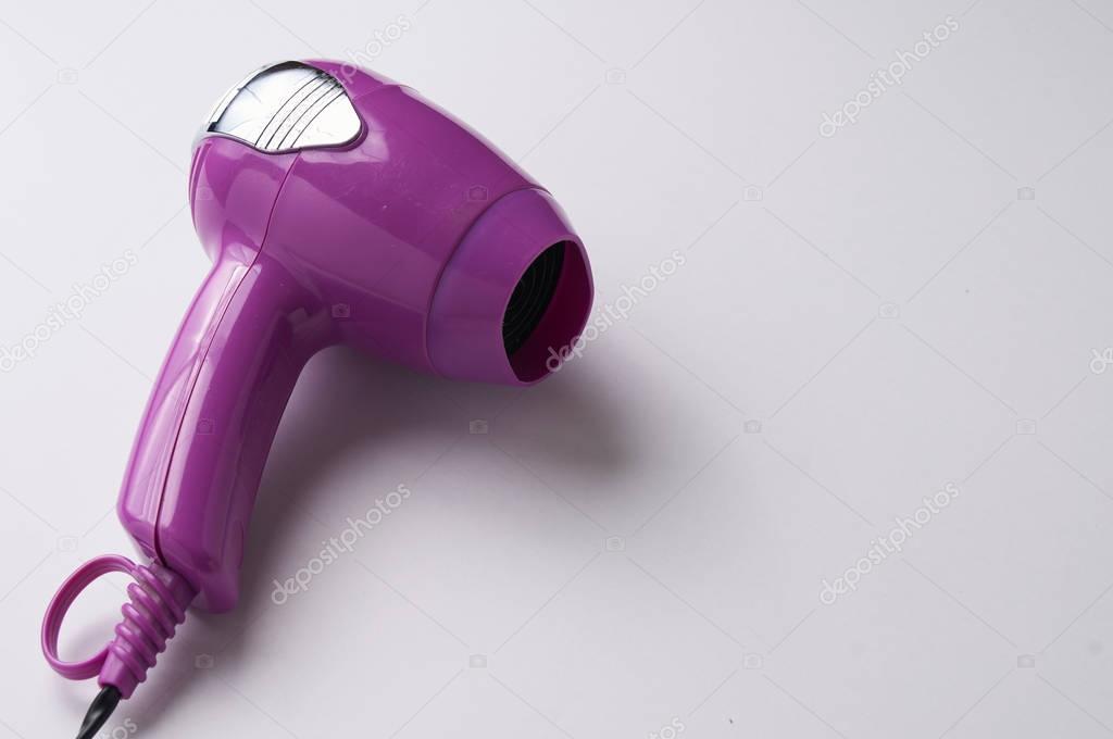 hair-dryer on a white background