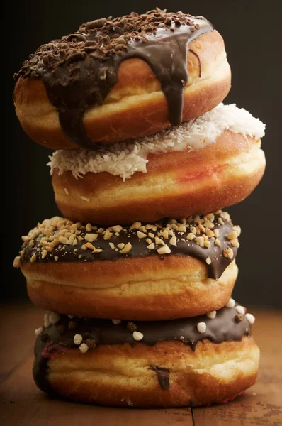 Uma pilha de donuts — Fotografia de Stock