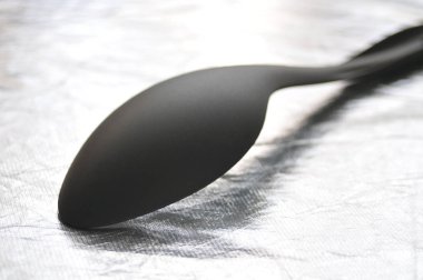 Tablo boş gri kaşık