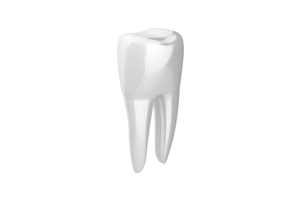 Bílé zuby otáčí — Stock fotografie