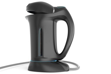 beyaz zemin üzerinde elektrikli su ısıtıcısı