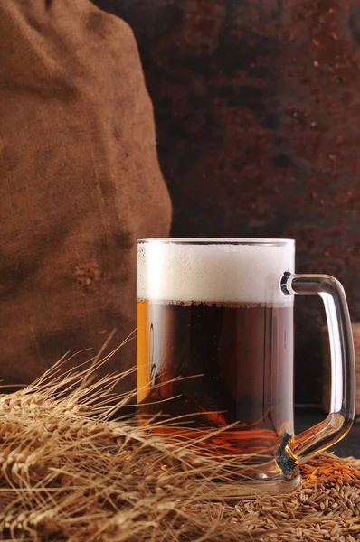 Beer in a glass — Stock Photo, Image