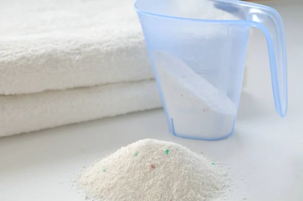 Washing powder for white fabrics — Stock Photo, Image