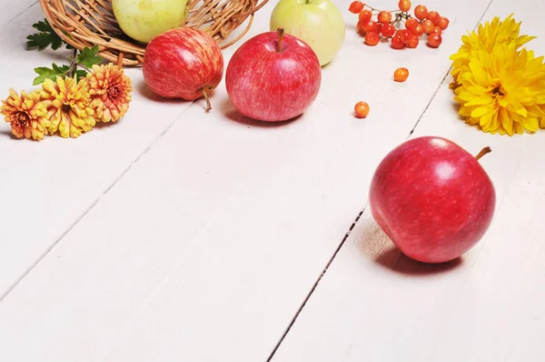 Elma sonbahar natürmort