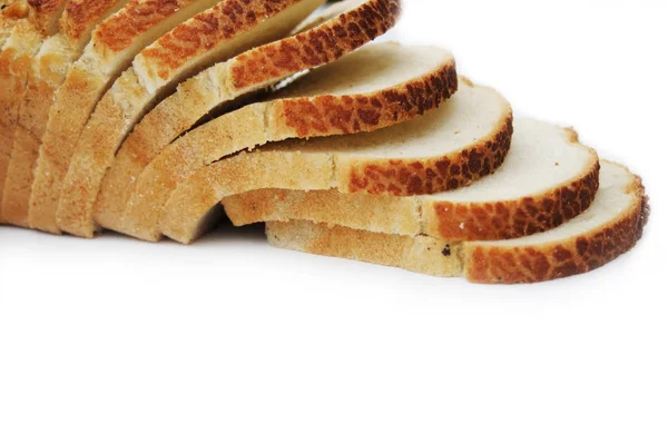 Bochenek chleba na białym tle — Zdjęcie stockowe