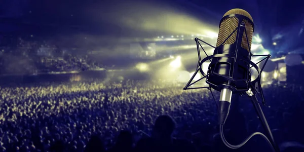 arka plan 3d çizim stüdyoda mikrofon