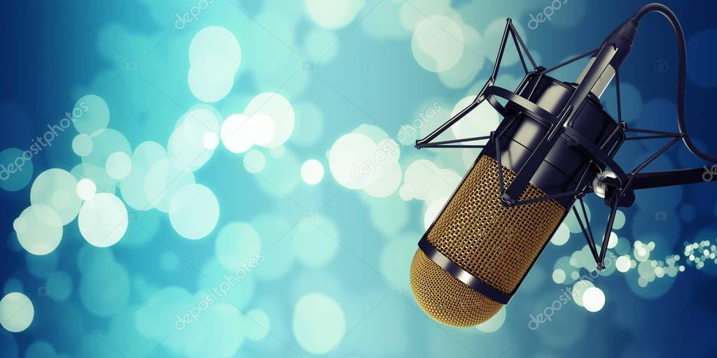 Microphone Studio Background Illustration — Stock Photo © r.vladimir.t
