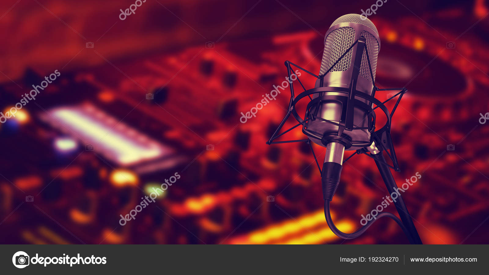 Microphone Studio Background Illustration Stock Photo By C R Vladimir T Gmail Com 192324270