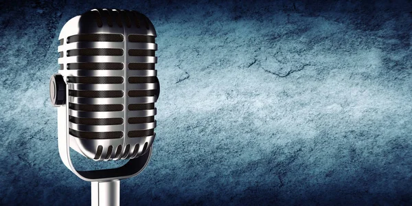 Microphone Studio Background Illustration — Stock Photo, Image