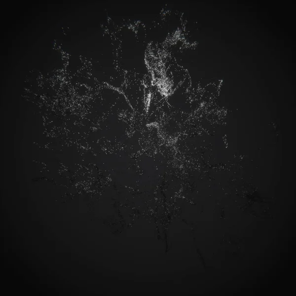 어두운 추상 청색 기술 입자 보크 배경 — 스톡 사진