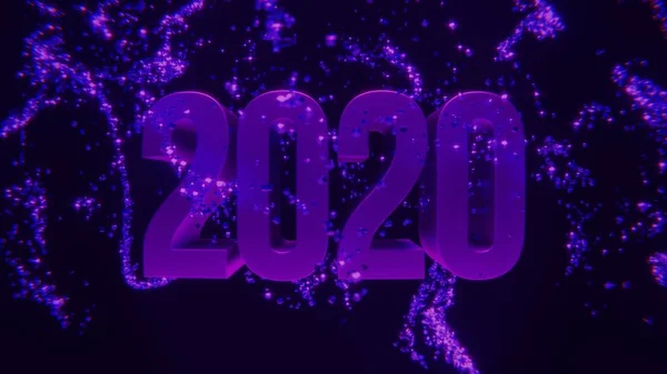 祝你在2020年新年快乐！ — 图库照片